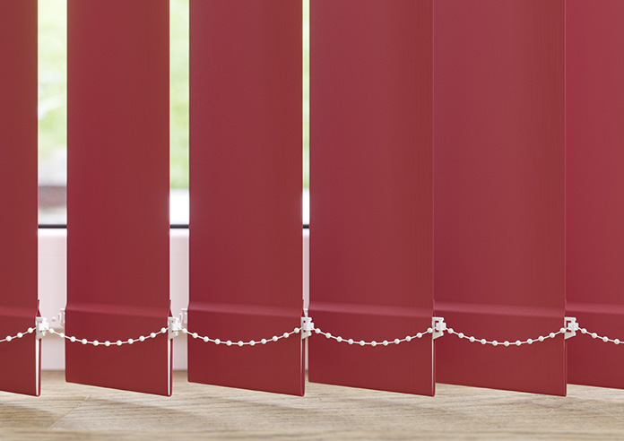 Palermo (Blackout), Crimson - Vertical Blind - Image 4